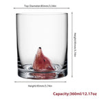 3D Animal Ultra Clear Unique Wine Glass