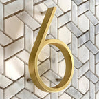 Gold Modern House Numbers