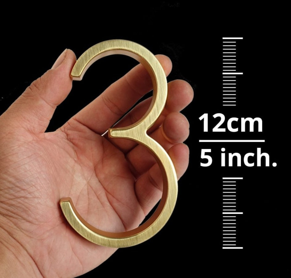Gold Modern House Numbers