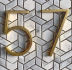 Gold Modern House Numbers
