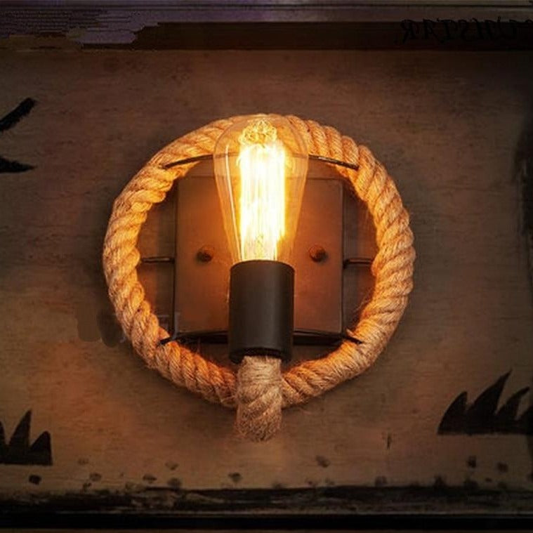 Vintage Rope Wall Light
