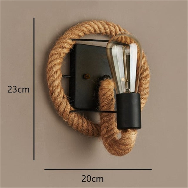Vintage Rope Wall Light
