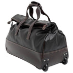 Rolling Leather Luggage Waterproof Suitcase