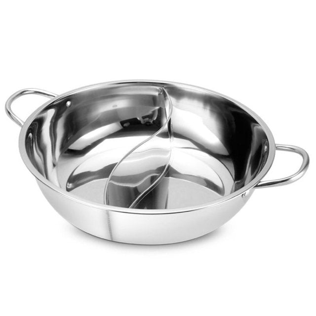 Hot Pot Twin Split Stainless Steel Pan