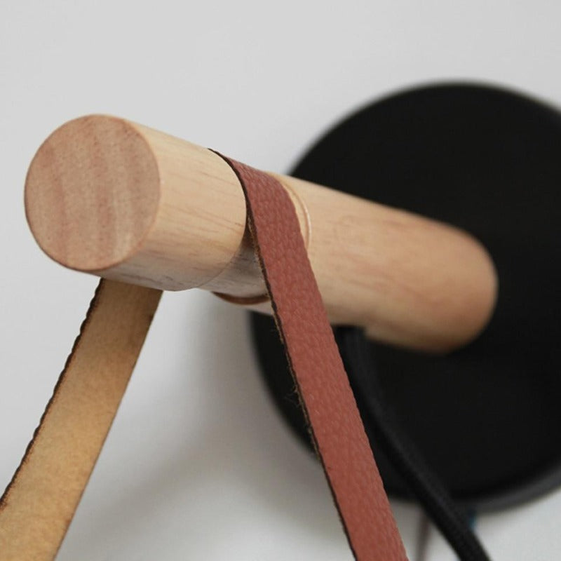 Wood Nordic Hanging Wall Lamp