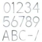 Silver modern house numbers