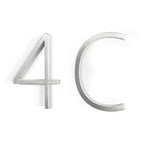 Silver modern house numbers