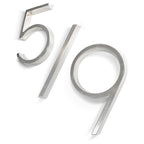 Silver modern house numbers