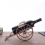 Antique Cannon Wine Bottle Holder