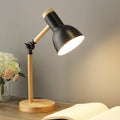 Table lamp with wooden finish in Nordic style