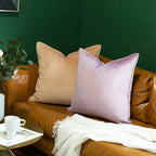 VelvetLuxe – Elegant velvet cushion cover with refined details