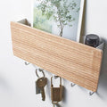 KeyOrganize Wood Key Holder Wall Shelf | Multifunctional & Stylish | Wall Decor & Storage
