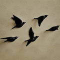BirdSerenity - unique handmade wall art