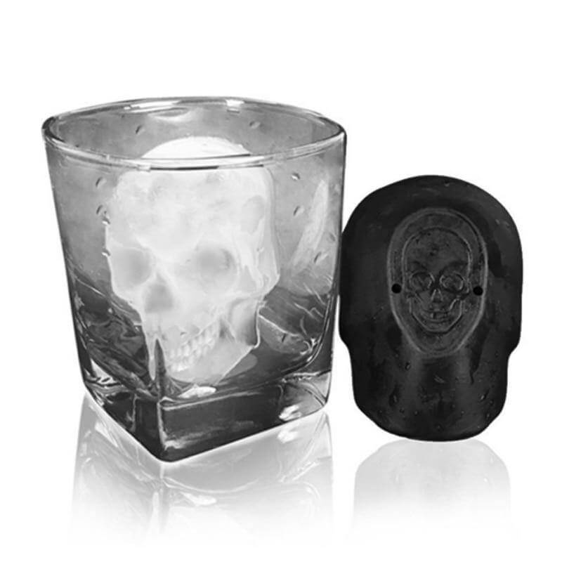Big Skull Shape 3D Ice Cube Mold
