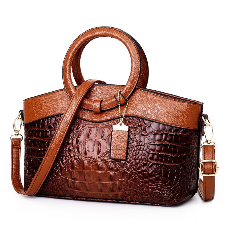 Leather Crocodile Bag – with handcrafted details