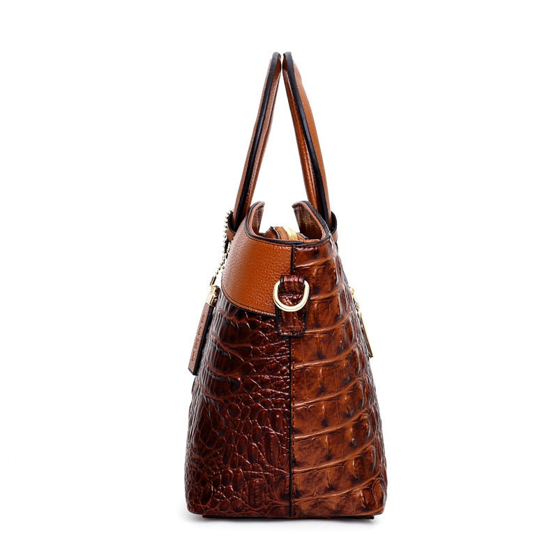Leather Crocodile Bag – with handcrafted details