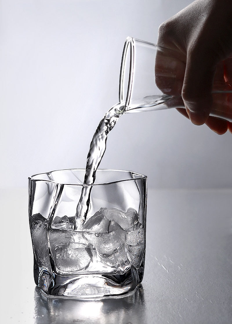 Distorted Texture Whisky Glass Set