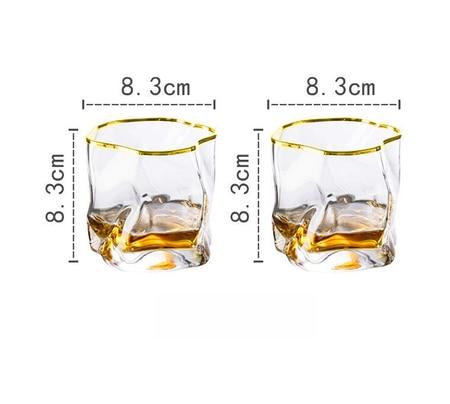 Distorted Texture Whisky Glass Set