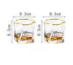 Distorted Texture Whisky Glass Set