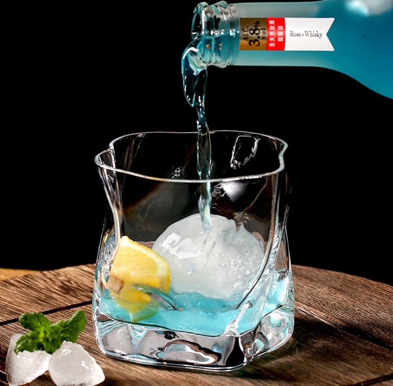 Distorted Texture Whisky Glass Set