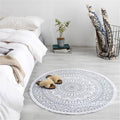 Moroccan Boho rug with tassels