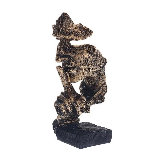 Abstract Gold Sculpture "NordicLine" – Modern Scandinavian Decoration