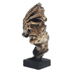 Abstract Gold Sculpture "NordicLine" – Modern Scandinavian Decoration