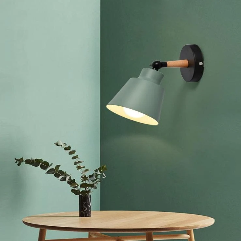 RoyaleGlow Sleek Modern Wood Wall Lamp - Modern Home Lighting