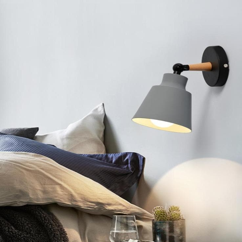 RoyaleGlow Sleek Modern Wood Wall Lamp - Modern Home Lighting