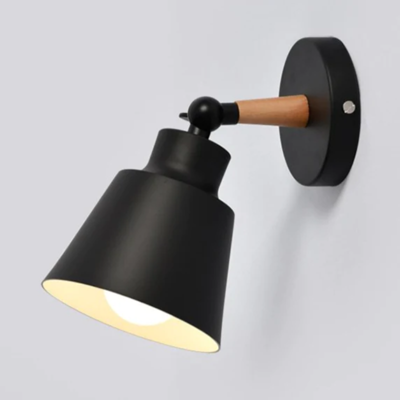 RoyaleGlow Sleek Modern Wood Wall Lamp - Modern Home Lighting