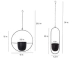 FloraFrame – Elegant Metal Plant Holder for Wall or Ceiling