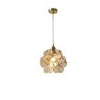 Modern Flower Shape Glass LED Pendant Lamp