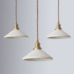 Scandinavian White Ceramic Pendant Light
