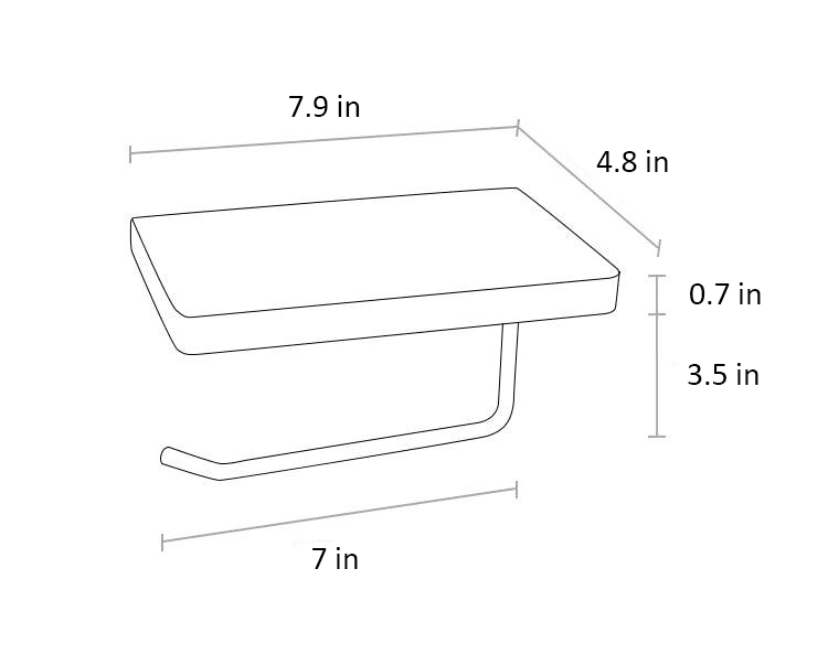 WoodNest - Stylish Wooden Toilet Roll Holder with Storage