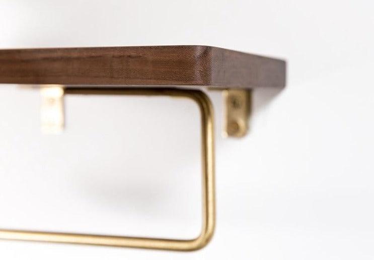 WoodNest - Stylish Wooden Toilet Roll Holder with Storage