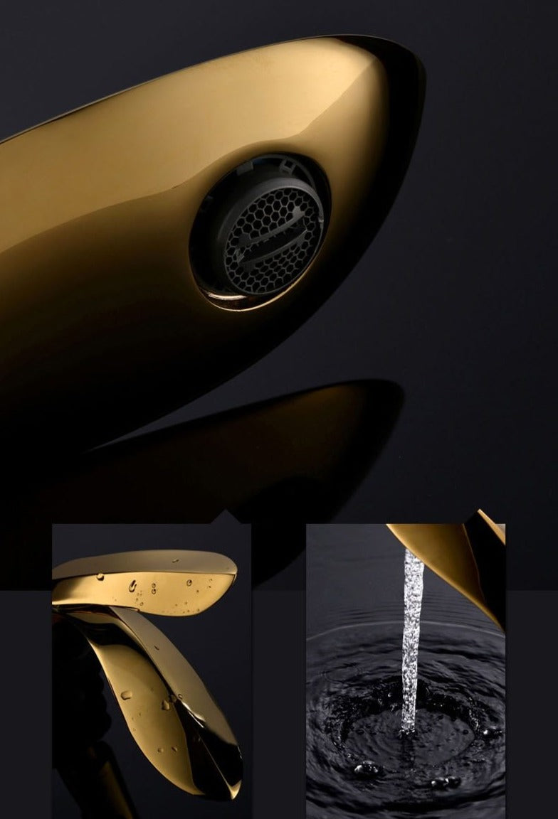Luxurious modern bathroom faucet