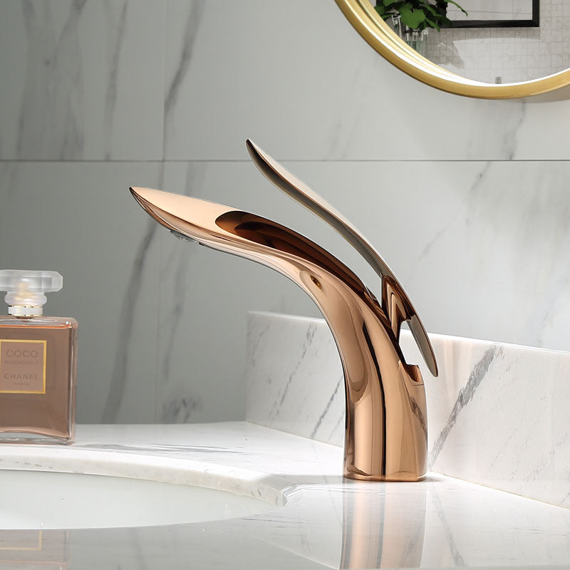 Luxurious modern bathroom faucet