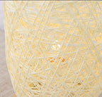 Table lamp made of rattan wood