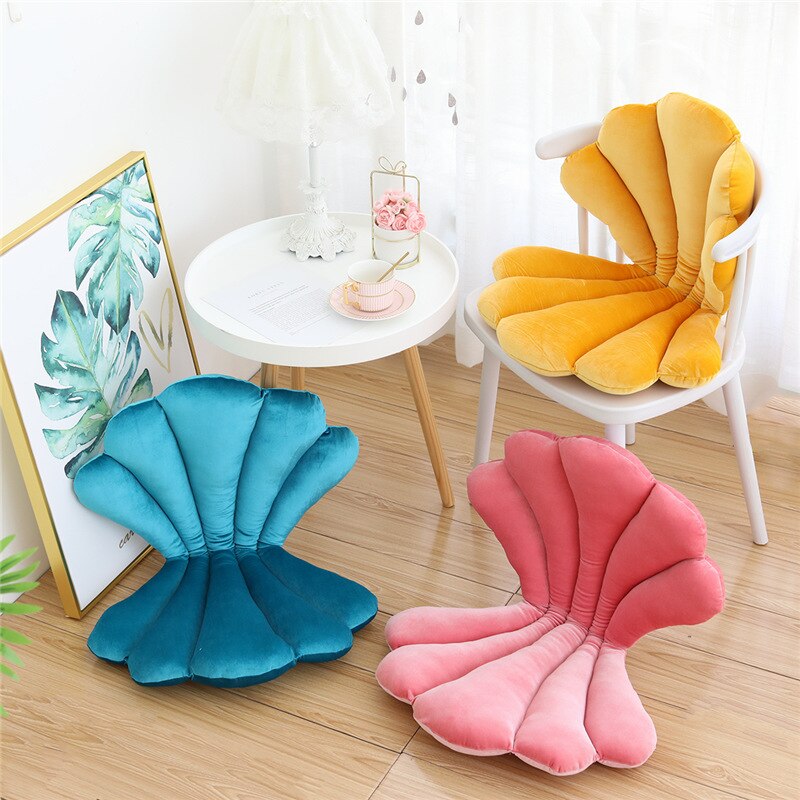 Velvet Shell Seat Cushion