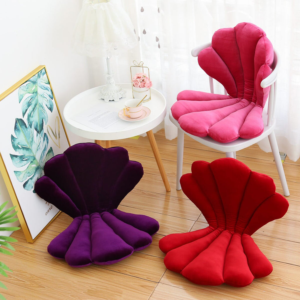 Velvet Shell Seat Cushion