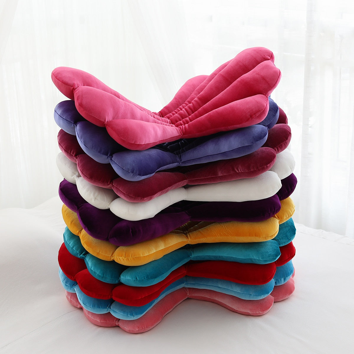 Velvet Shell Seat Cushion