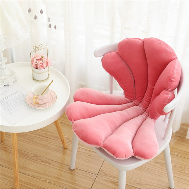 Velvet Shell Seat Cushion