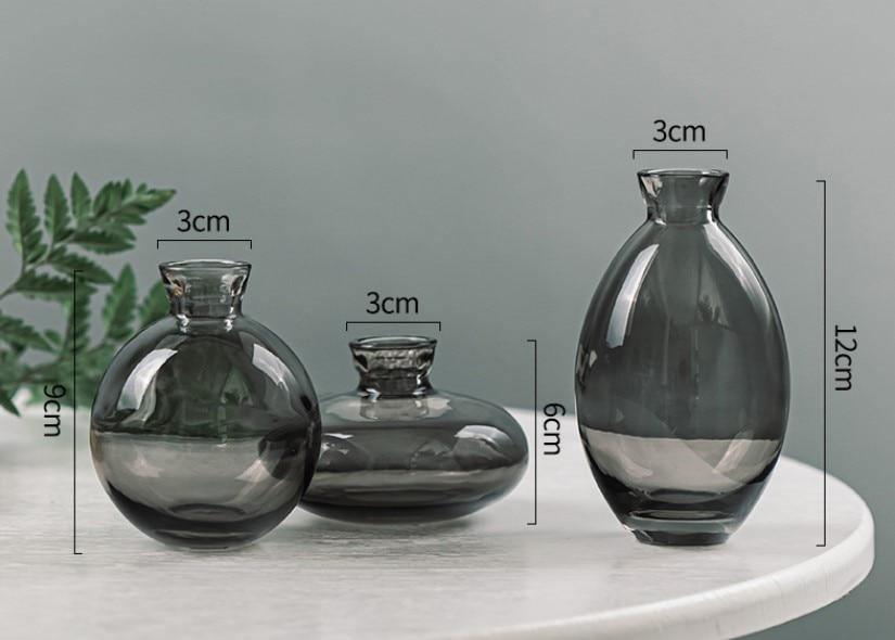 TrioVase Glass Vases Set | Stylish Design | Perfect Decoration | Available in various colors
