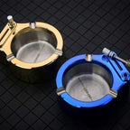 Retro Metal Ashtray 10000 Match Lighter