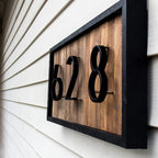Royelux Modern House Numbers - Stainless Zinc Alloy, Black Finish, 5" High