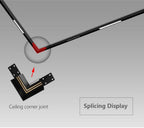 Wall-Mounted Black Continuous Magnetic Track System Light
