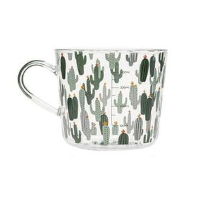 HighLand Printed Glass Measuring Cup