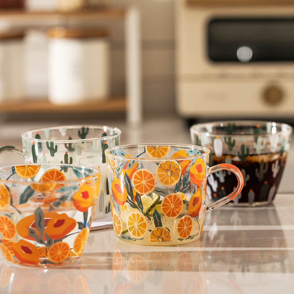 HighLand Printed Glass Measuring Cup