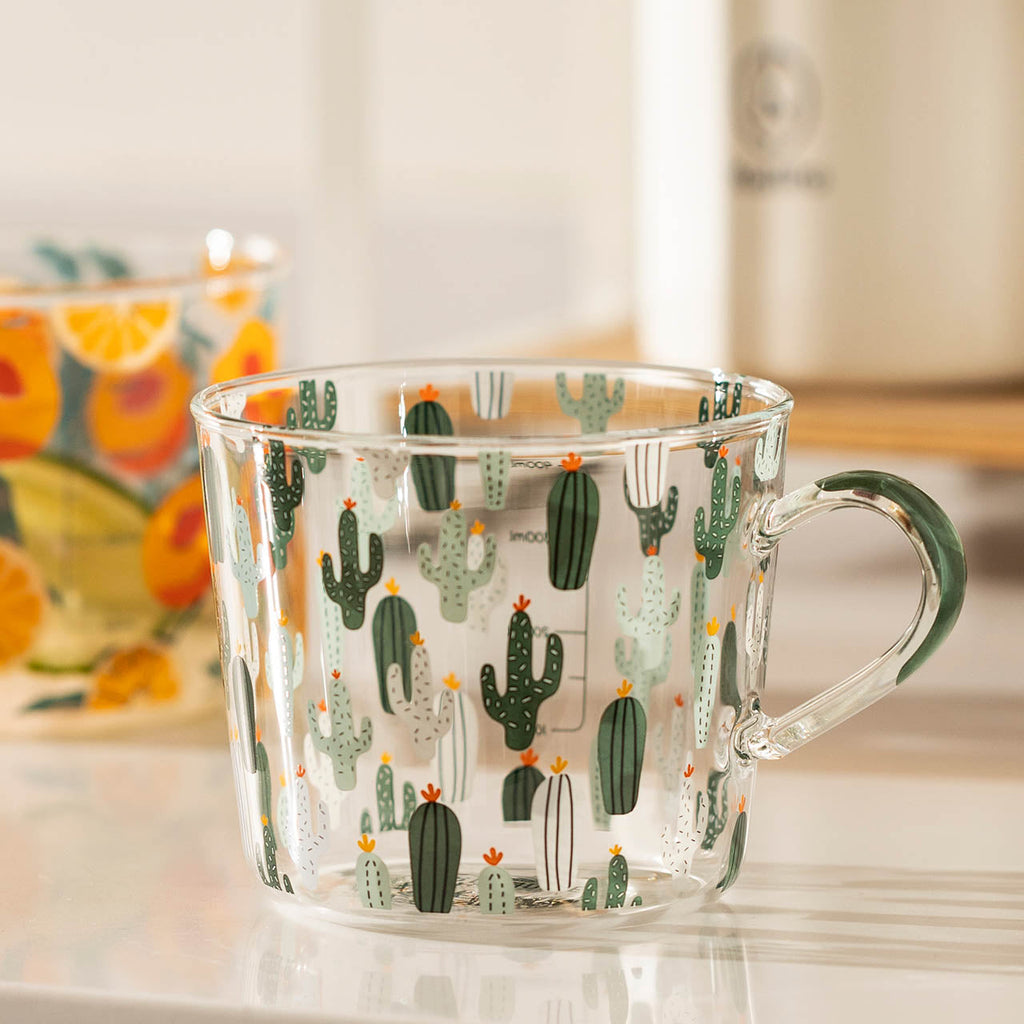 HighLand Printed Glass Measuring Cup