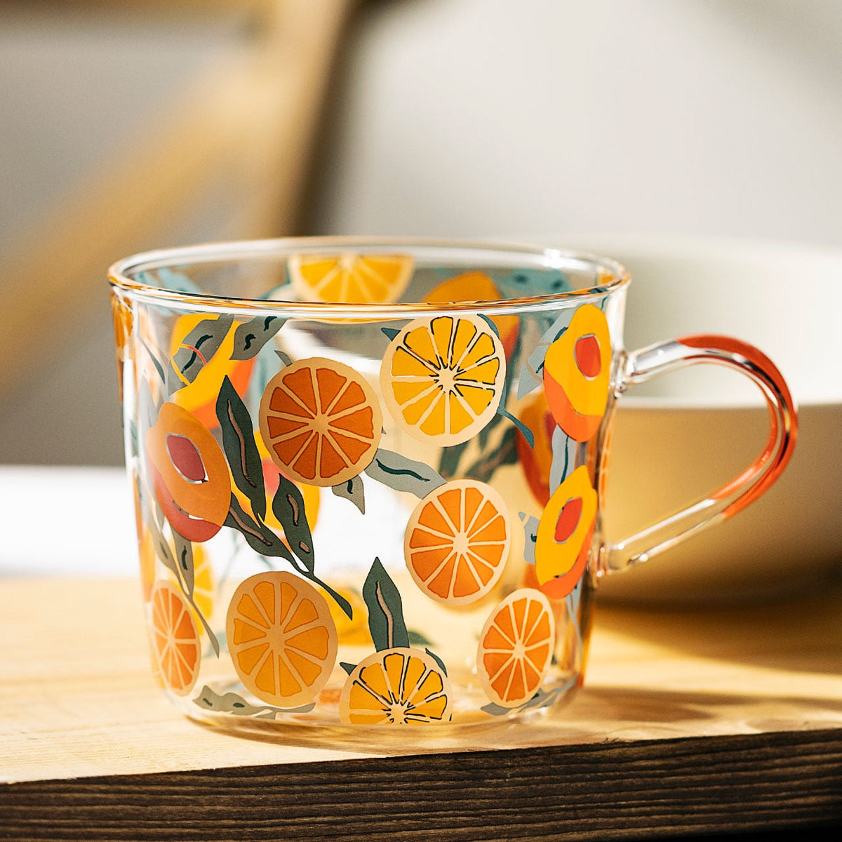 HighLand Printed Glass Measuring Cup